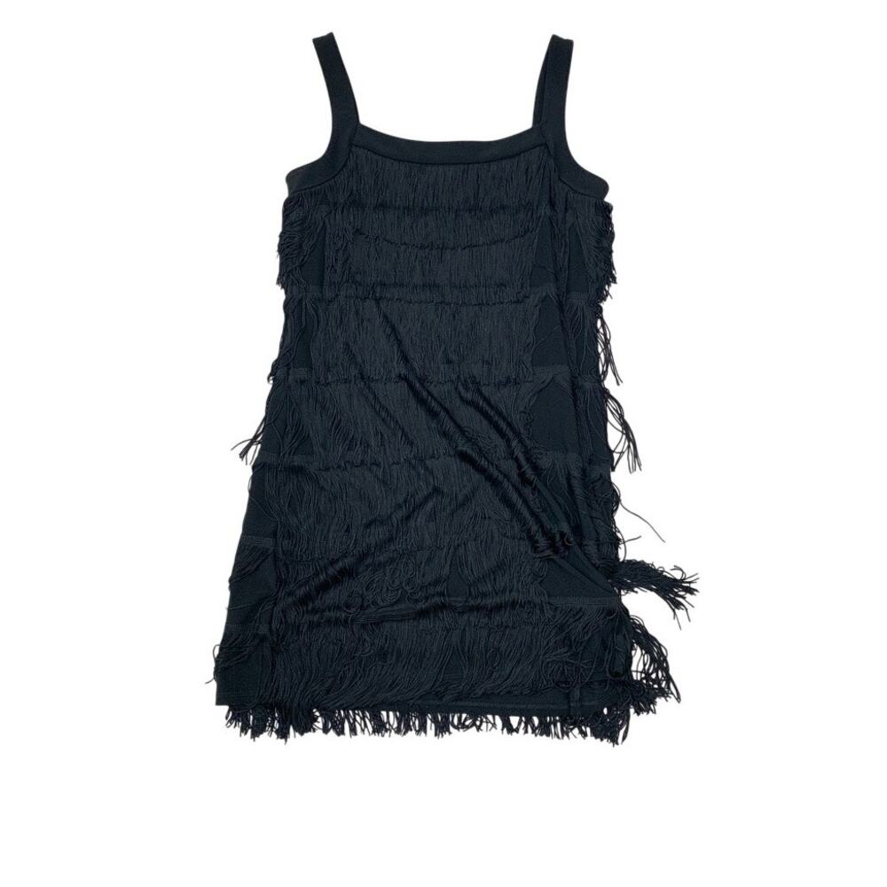 Express small fringe flapper cocktail mini dress costume D2 3426